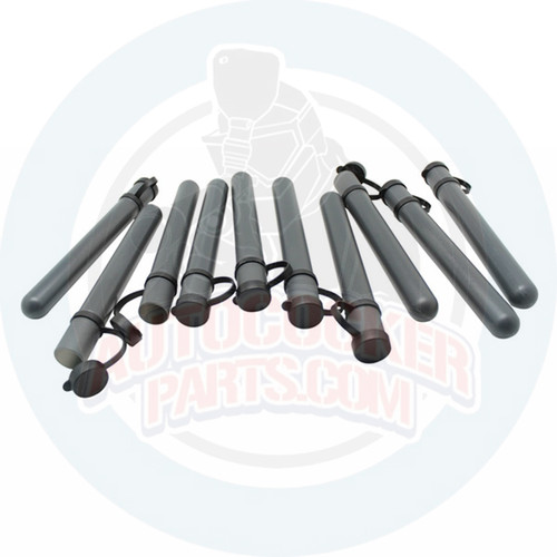 Stock Class 10 Round Tubes With Caps 10 pack