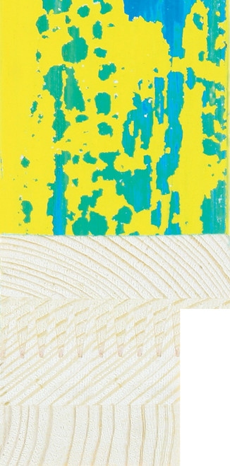 Art Attack 44mm Yellow Paint Splatter Wood Moulding