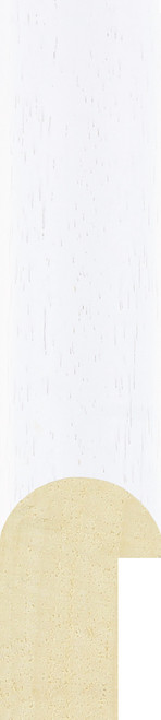 Moda 20mm White Woodgrain Wood Moulding