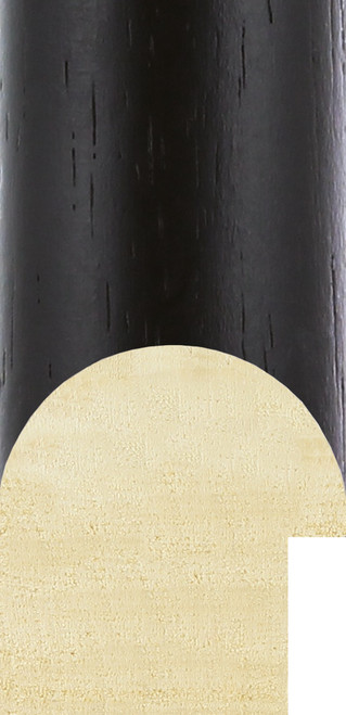 Moda 43mm Black Woodgrain Wood Mouldings