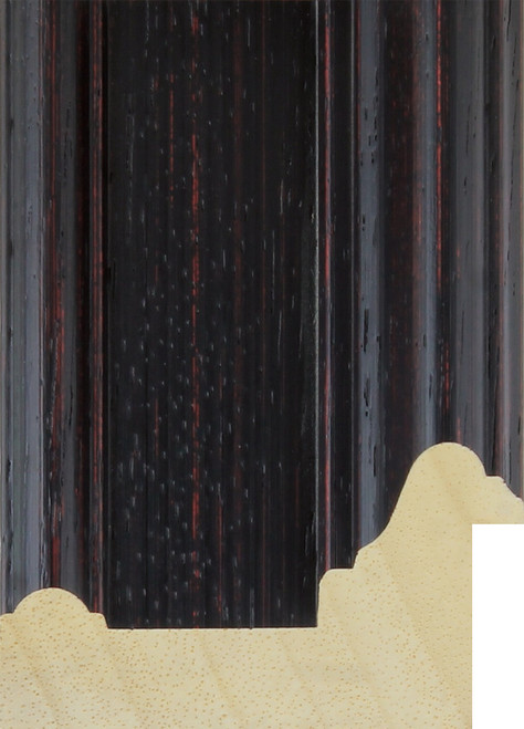 Marlow 64mm Black with Red Distressing Wood Moulding