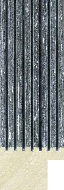 Linden 30mm Dark Grey Grooved Wood Moulding