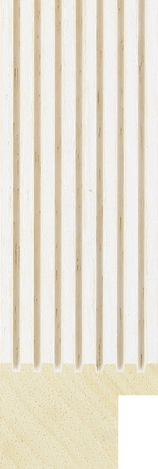 Linden 30mm White Grooved Wood Moulding