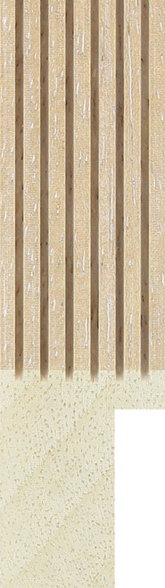 Linden 25mm Natural Grooved Wood Moulding