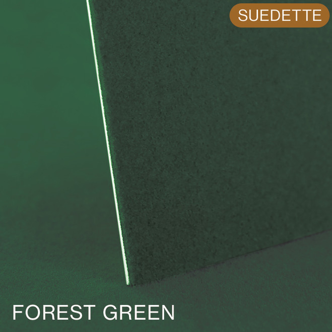 Mainline Basics Suedette Forest Green 1.5mm White Core Mountboard