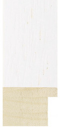 Zone 7 40mm White Woodgrain  Wood Moulding