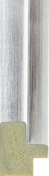 Oslo brushed silver photo frame moulding.