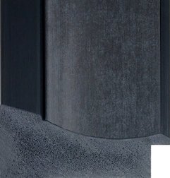 Belgravia 85mm distressed black picture frame moulding.