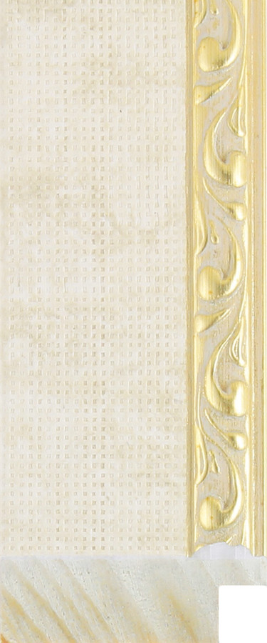 37mm Linen Effect Ornate GSE  Wood Moulding