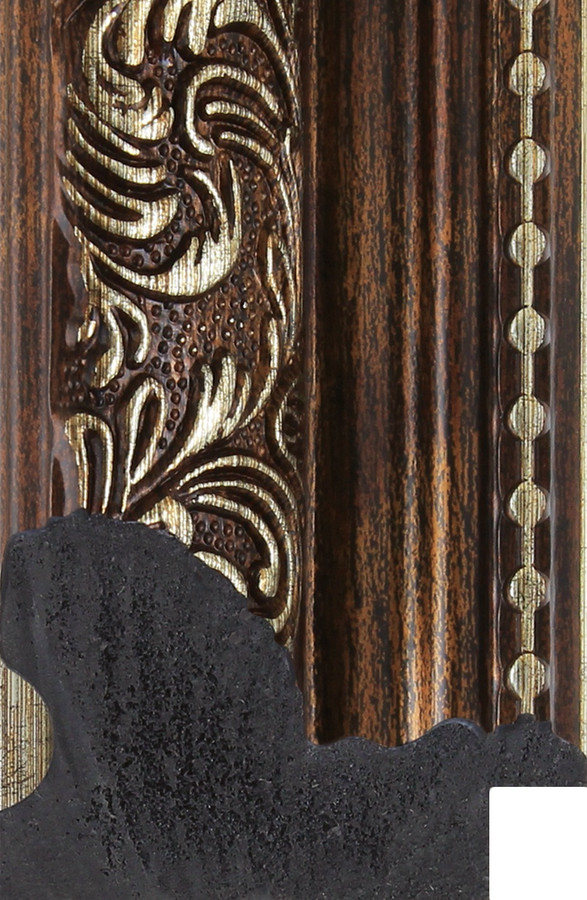 Bronze fancy ornate recycled plastic picture frame moulding