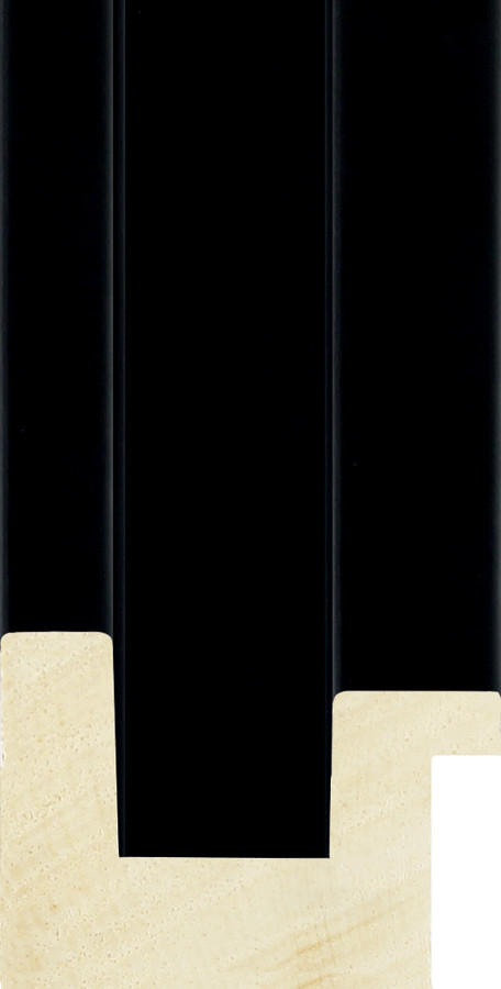 Hockney 45mm Matt Black Wood Moulding