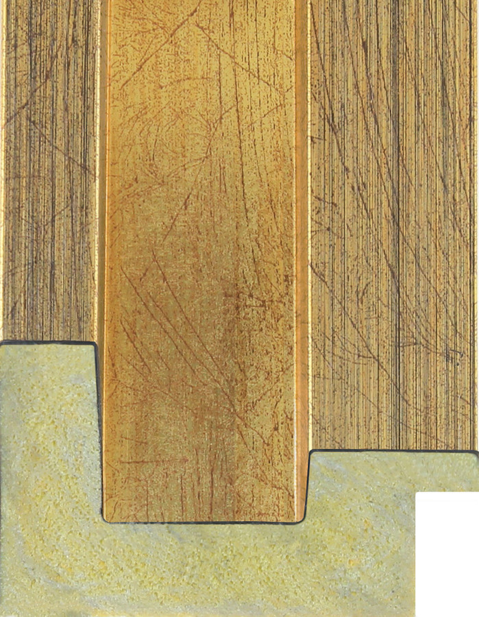 Hockney 69mm Gold Polcore picture frame moulding by the length.