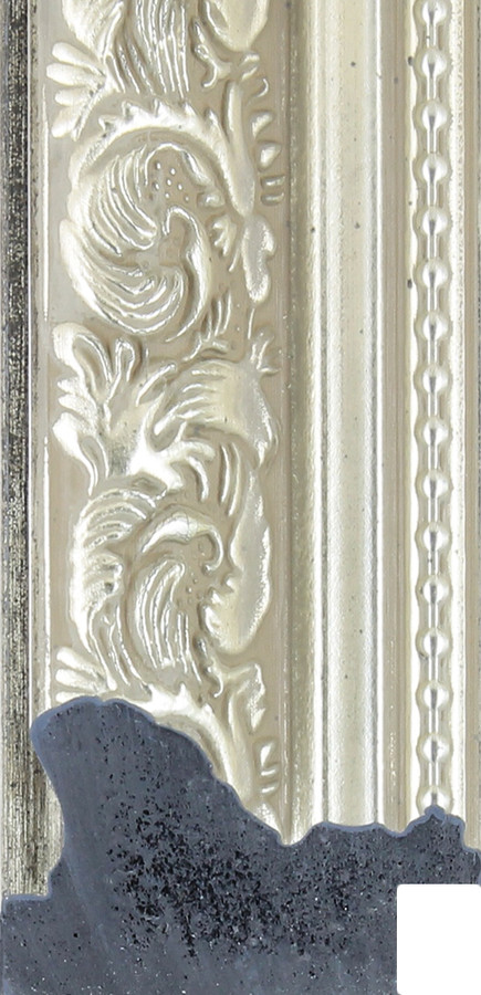 Dahlia 43mm Antique Silver Ornate Polcore Moulding