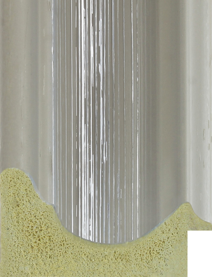 Grey and silver scoop Polcore picture frame moulding by the length