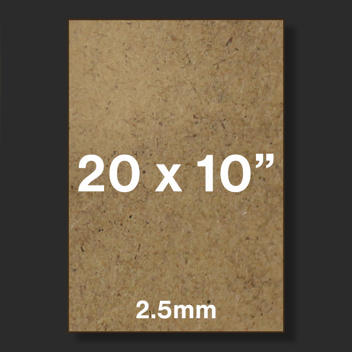 20x10" 2.5mm MDF