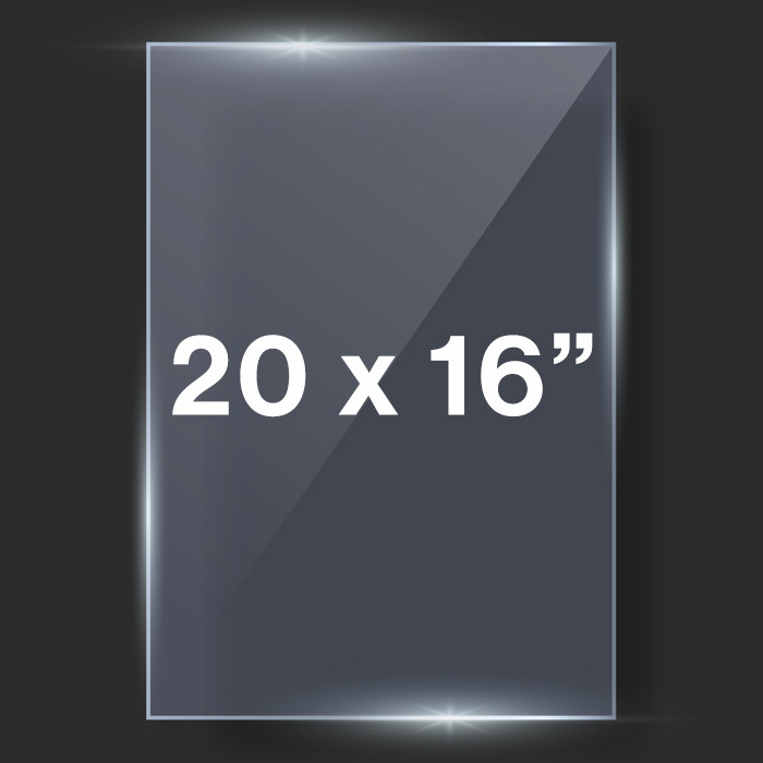 20x16" 1.2mm Clear Styrene
