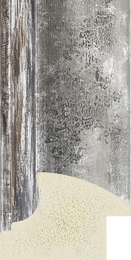 Alchemy 45mm Silver Distressed Polcore Moulding