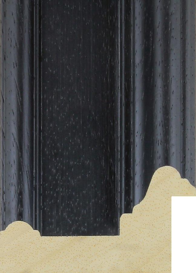 Marlow 64mm Black Wood Grain Wood Moulding