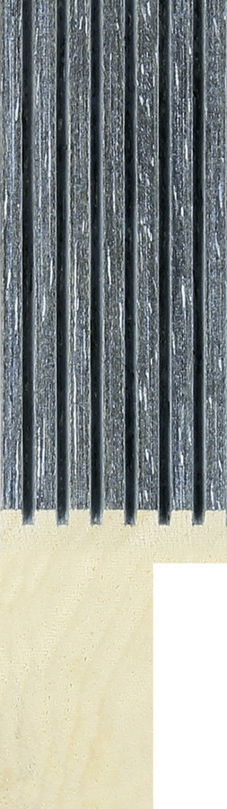 Linden 25mm Dark Grey Grooved Wood Moulding