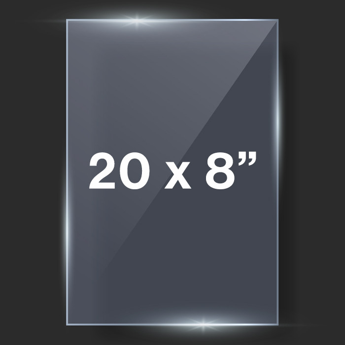 20x8" 2mm Float Glass