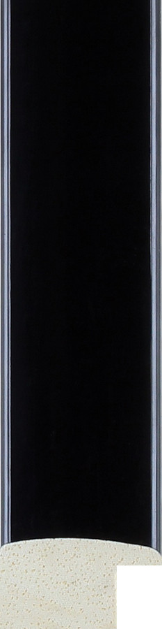 Gloss Cushions 23mm Black Wood Moulding