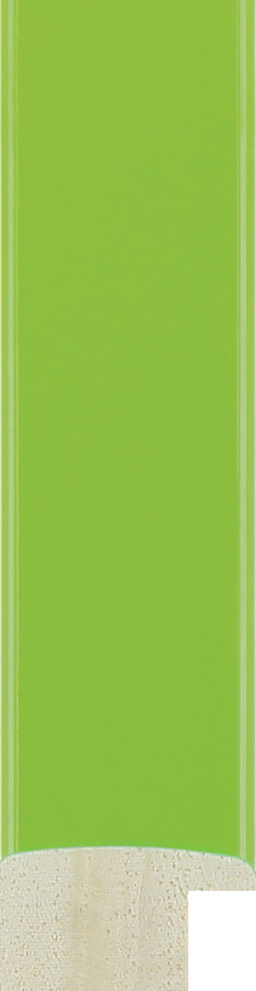 Gloss Cushions 23mm Lime Green Wood Moulding