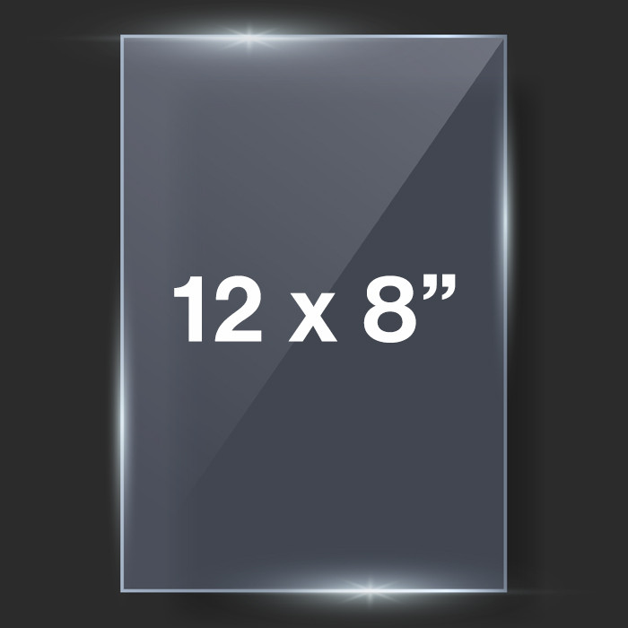 12x8" 1.2mm Clear Styrene