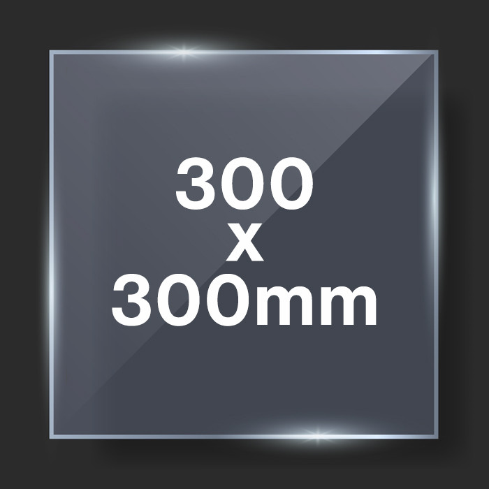 300x300mm 1.2mm Clear Styrene