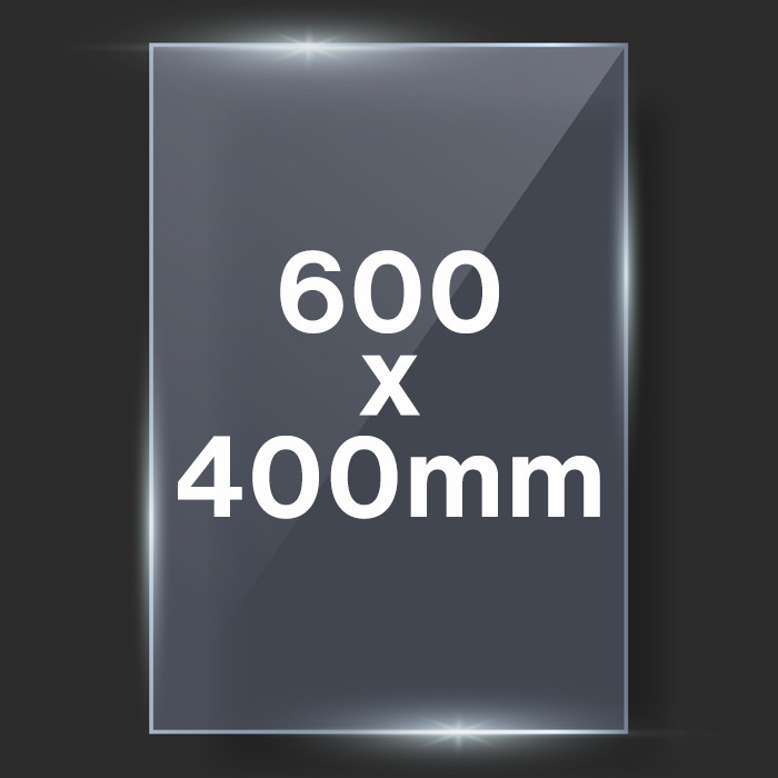 600x400mm 1.2mm Clear Styrene