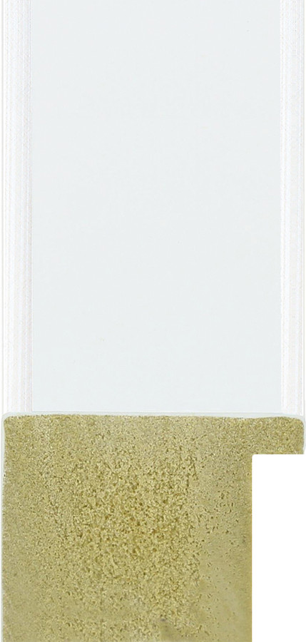 43mm Box  White with Silver Gloss Sides Polcore Moulding