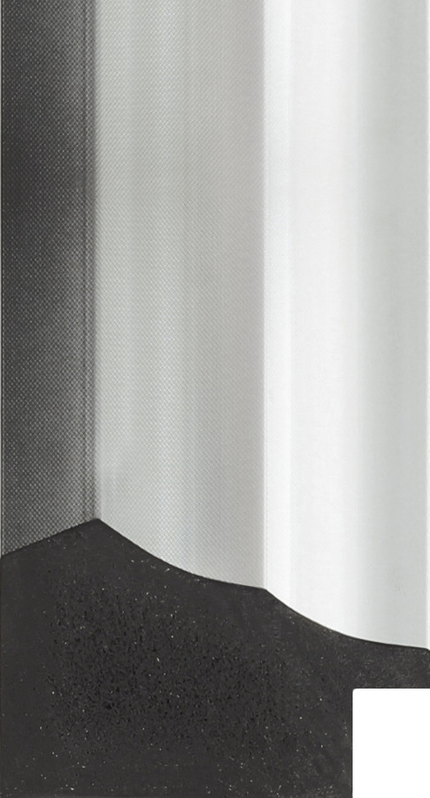 Deco 50mm Gloss Silver Graphite Polcore Moulding