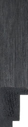 20mm Brushed charcoal effect deep double rebate picture frame moulding.