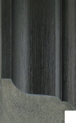 55mm Brushed black moulding slip.