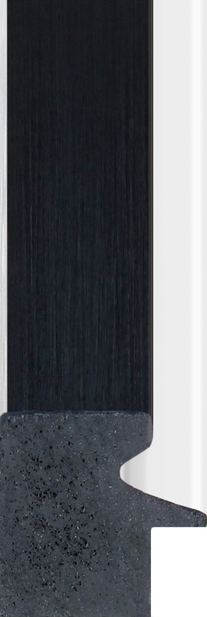 Paramount 30mm Brushed Black with Gloss White Slip Polcore Moulding