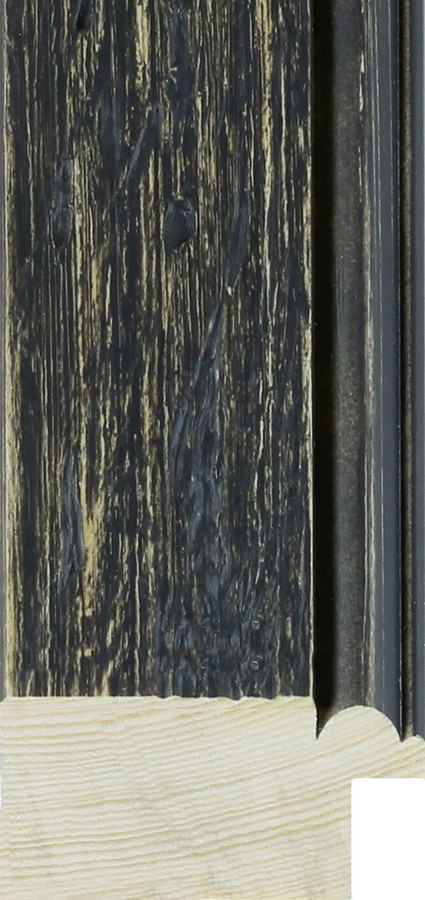 Strathdon 42mm Black Rustic  Wood Moulding