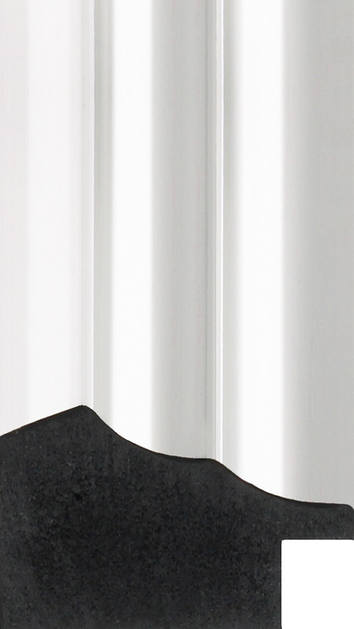 Deco 50mm Gloss Silver Polcore Moulding