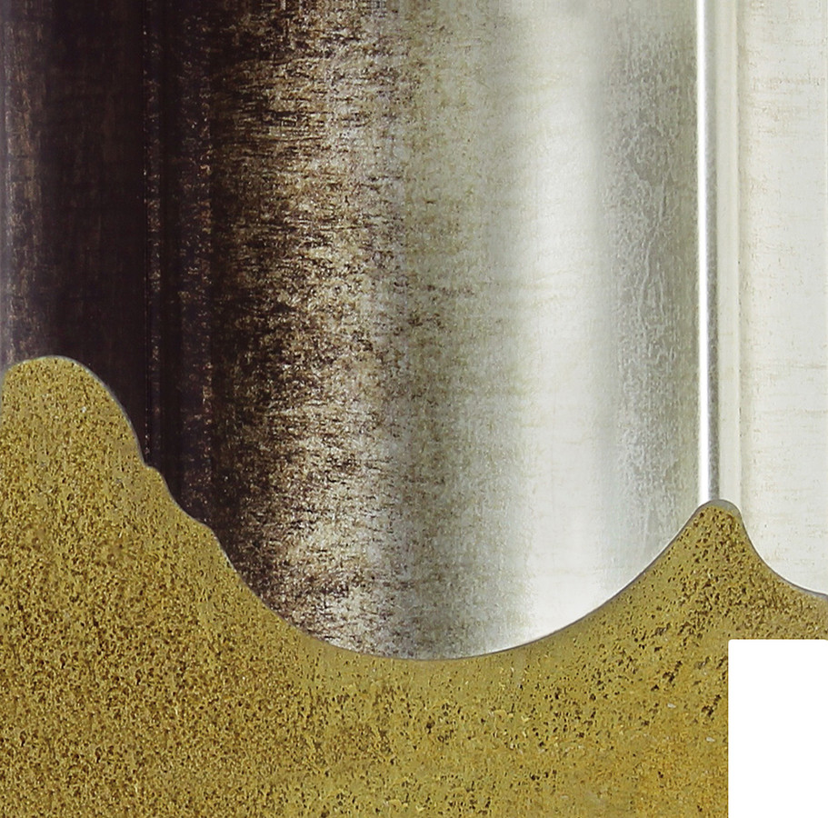 Vegas 90mm Distressed Silver Bronze Polcore Moulding