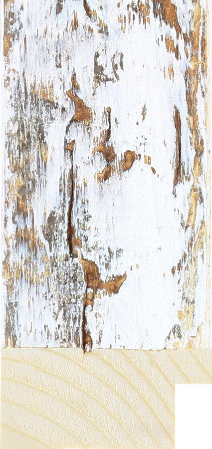 Harlyn 42mm Distressed White Wood Moulding