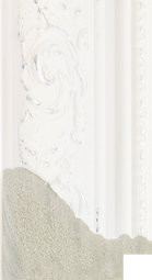 Lorenzo 49mm Distressed White Ornate Polcore Moulding