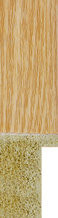 20mm brushed oak effect Polcore picture frame moulding with a deep rebate.