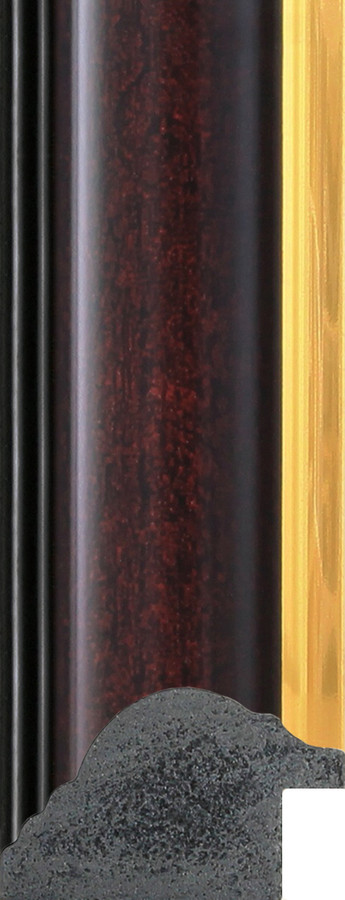 Mahogany coloured picture frame moulding