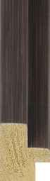 Oslo range picture frame moulding in dark walnut colour.