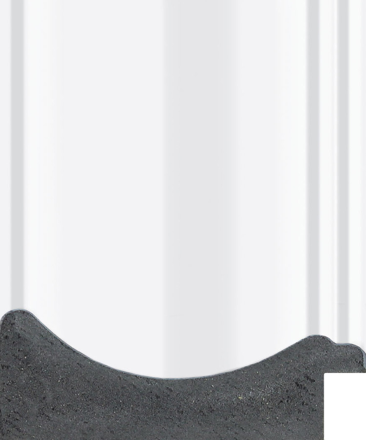 Zoe 74mm Gloss Silver Polcore Moulding