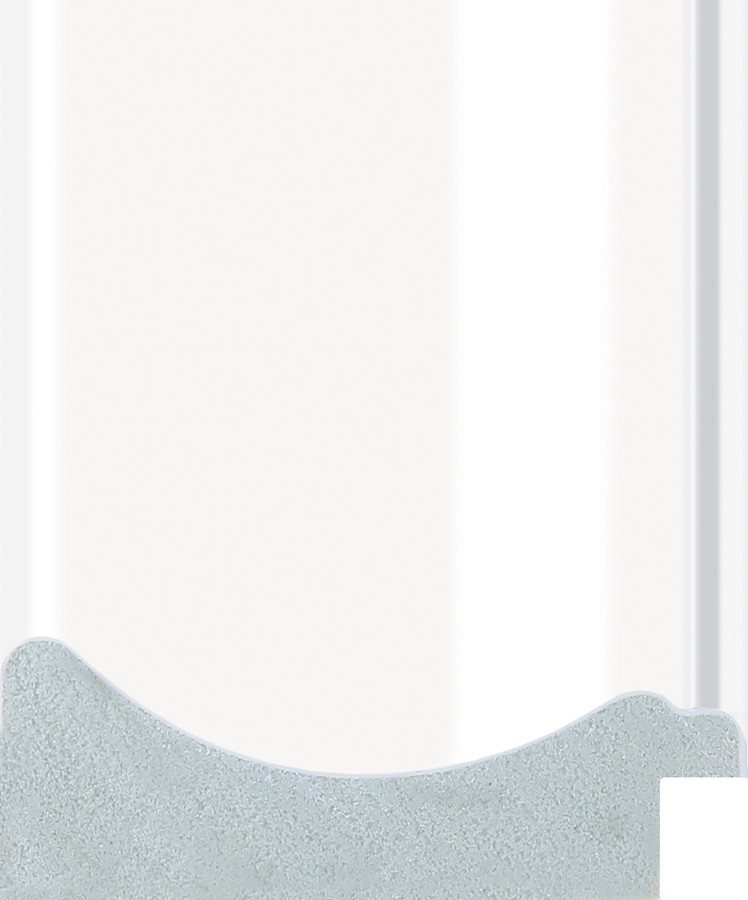 Zoe 74mm Gloss White Silver SSE Polcore Moulding