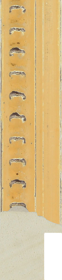 Carmen 20mm Ornate Yellow Beaded  Wood Moulding