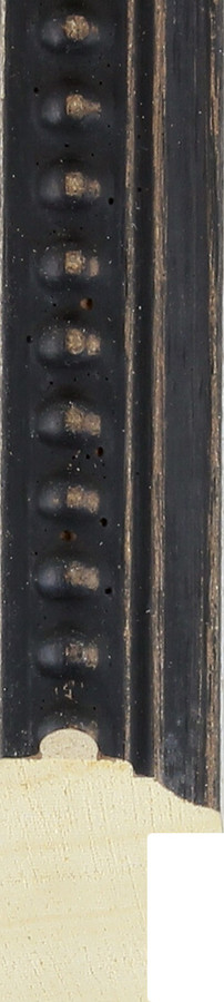Carmen 20mm Ornate Ebony Beaded  Wood Moulding
