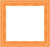 Bright orange picture frame