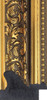 Gold and black fancy ornate recycled plastic picture frame moulding