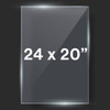 24x20" Clear Float Glass