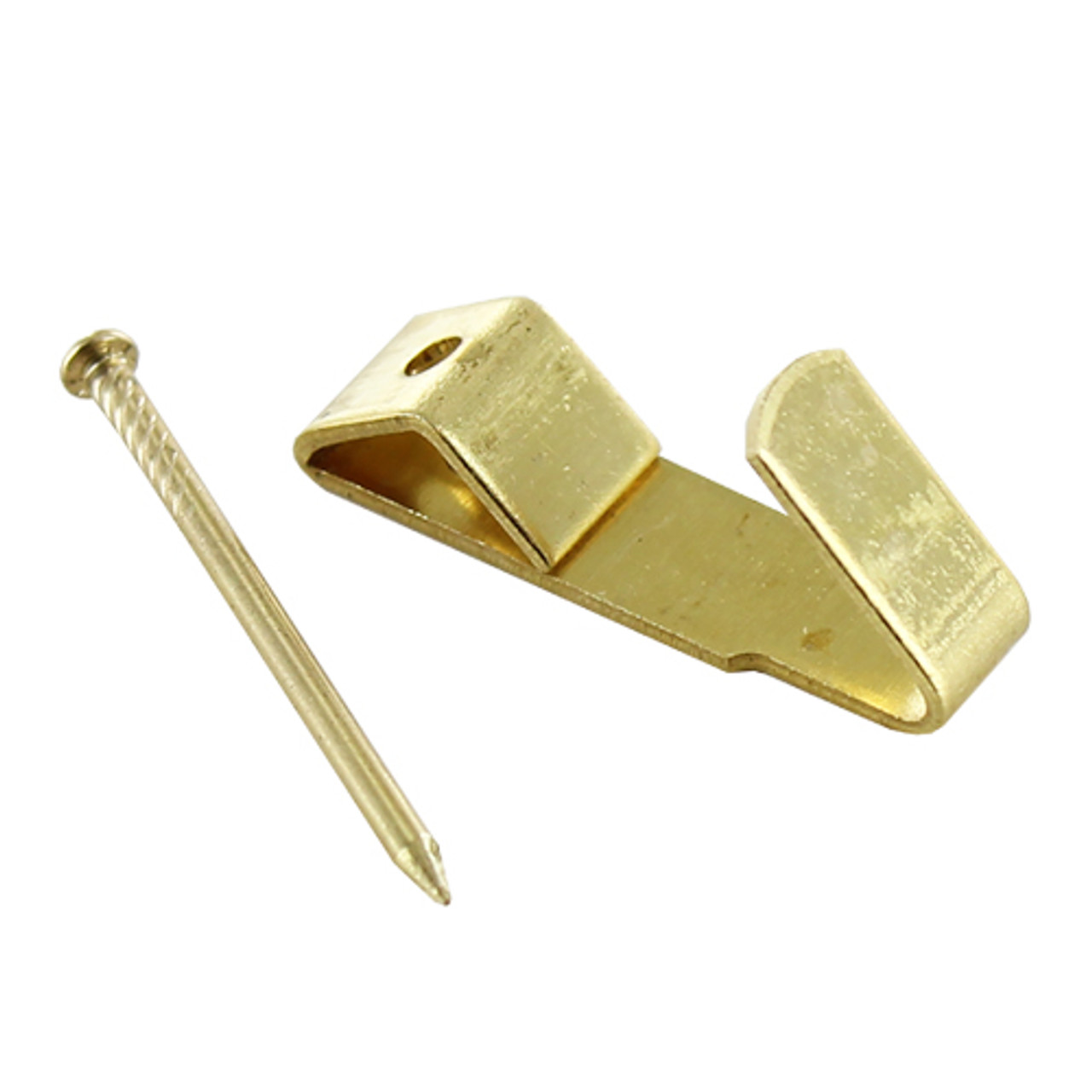 I00-0001 Wall Hook Brass No1 Qty 100 - Mainline Mouldings Ltd